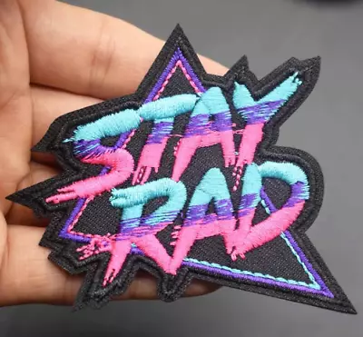  STAY RAD  80's RETRO SURFING - FUN IN THE SUN - Embroidered Sew/Iron On Patch • $3.95