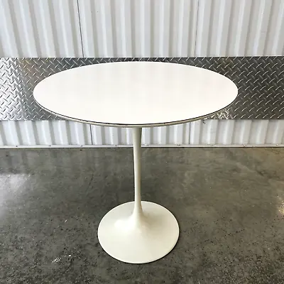 VTG 50s Or 60s Eero Saarinen For Knoll Tulip Side Table 20  White Laminate Top • £642.62