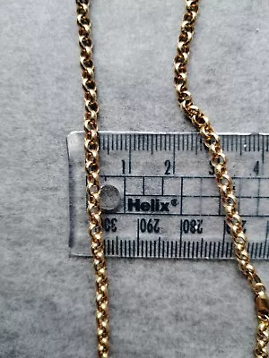 9ct Gold 375 Yellow Gold Necklace/Chain Rolo/Belcher 3.67g • $151.03