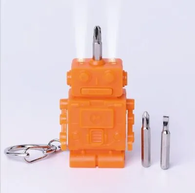 Mini Robot Gadget Keychains - Screwdriver Pocket Keyrings Unisex Fashion Keychai • £29.70