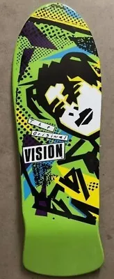 VISION ORIGINAL MG MARK GONZALES SKATEBOARD DECK - REISSUE -10  X 30 -LIME GREEN • $84.99