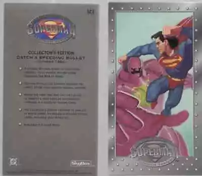 Superman Man Of Steel Platinum Series Promo Card S #SC1 1994 NEW OLD STOCK • $2.99