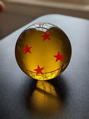 Dragon Ball Z Premium 4 Star Acrylic Resin Glass Replica Dragon Ball True Size • $14.99
