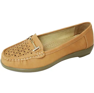 Women's Moccasin Loafer Walking Shoes Slip On Casual Slipper (VIVI-01) • $24.19