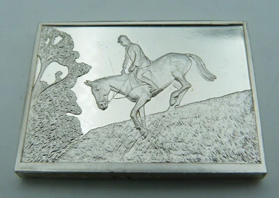 £24.97 • Buy Hallmarked Solid Silver Horse Racing Ingot - British Jumping Derby Hickstead