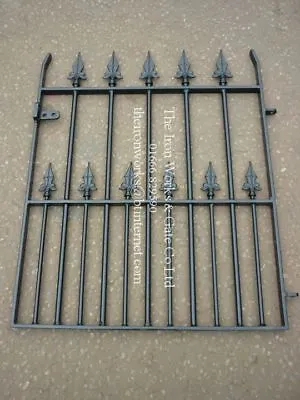 SAXON HEAVY DUTY GARDEN METAL GATE 36  OP X 36  TALL STRONG WROUGHT IRON SMALL • £130