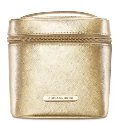 NWT Michael Kors Pale Gold Cosmetic/Jewelry Case Box • $42.99