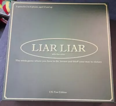 Liar Liar Ingenious Board Game Preloved Uk First Edition Complete 2009 • £12.49