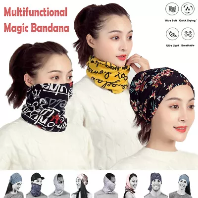 Balaclava Scarf Tube Neck Gaiter Reusable Magic Bandana Face Mask Cover Kerchief • $6.98