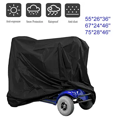 55/67/75  Mobility Scooter Rain Cover Heavy Duty Waterproof Wheelchair Protector • $14.58