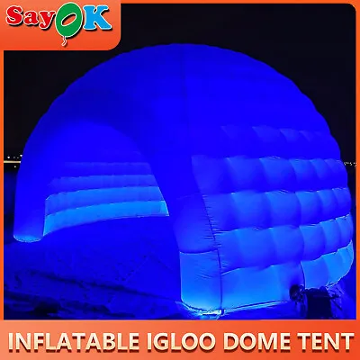 Inflatable Igloo Dome Tent Portable Canopy Shelter For Exhibition Camping Party • £600.29