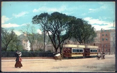 £4.95 • Buy Open-Top Trams, Victoria Gardens, Brighton. Pre-1914 Vintage Postcard. Free Post