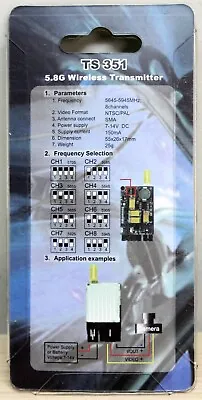 Boscam Ts351 5.8g Wireless Transmitter Rc802 / 805 8ghz Receiver With Extras • $12.99