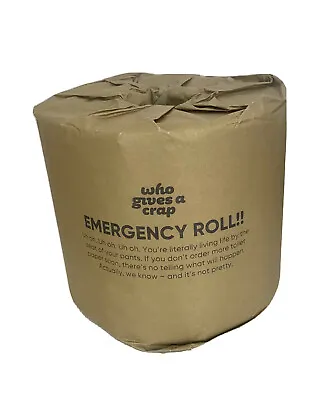 $14.88 • Buy 1 X Novelty Toilet Paper Emergency Roll 3 Ply 370 Sheets Who Gives A Crap Bamboo