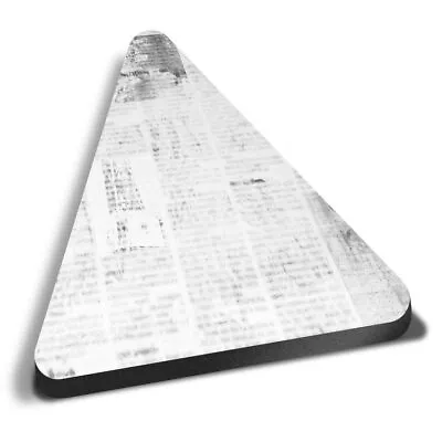 Triangle MDF Magnets - BW - Grunge Vintage Newspaper Art #38478 • £4.99