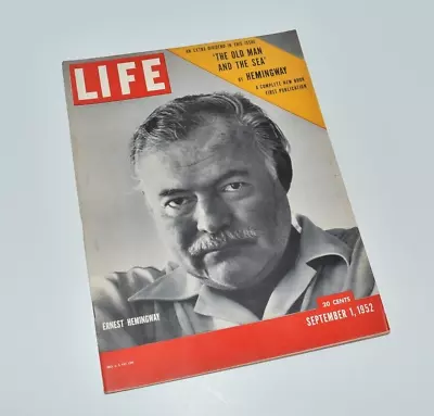 VTG  Life Magizine September 1 1952 Ernest Hemingway  The Old Man And The Sea  • $65.06