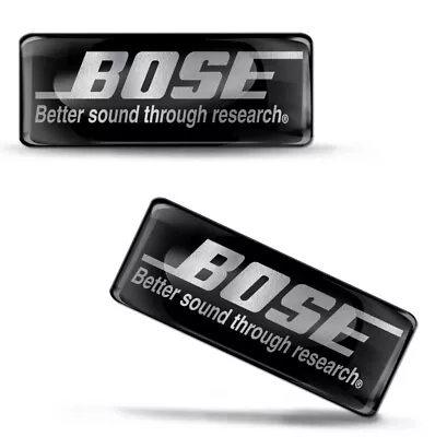 Sticker Bose Logo Headphones Speakers 3D Gel Emblem Lapel Pin Badge • $10.99