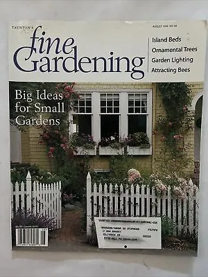 $27.99 • Buy 199 August Fine Gardening Magazine Big Ideas For Small Gardens  (MH466)