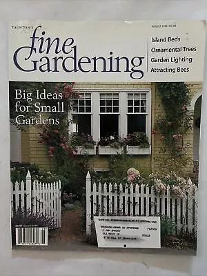$27.99 • Buy 199 August Fine Gardening Magazine Big Ideas For Small Gardens  (MH466)