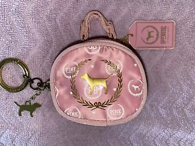 Victoria's Secret PINK Dog 86 Round Coin Lipstick Purse Keychain Valentine’s Day • $170.95