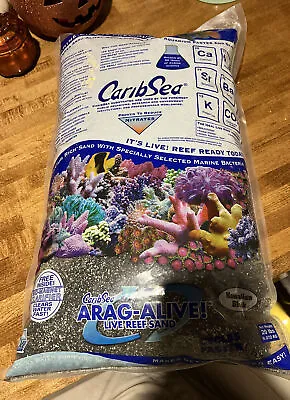 Carib Sea Arag Alive Hawaiian Reef Aquarium 20 Pound Black Seachem Aquavitro • £21.38