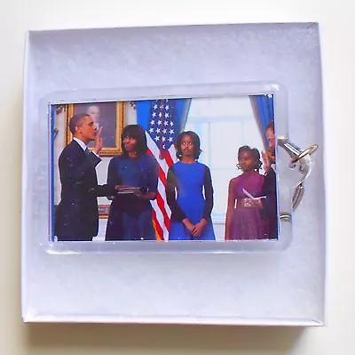 The Obama Family - 57th Inauguration Ceremony Keychain - In See Thru Gift Box • $5.99
