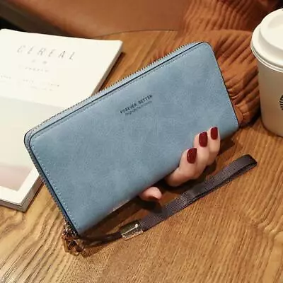 Long Purse Phone Card Holder Case Clutch Large Capacity UK Ladies Leather Wallet • £12.09