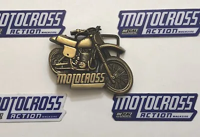 78/79 HONDA CR250R ELSINORE BUCKLE VINTAGE BRASS  BARON  MOTOCROSS ACTION Mugen • $79