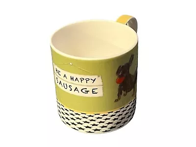 Digs And Manor 'The Little Dog’ - Sausage Dog/Dachshund Mug  Be A Happy Sausage” • £8