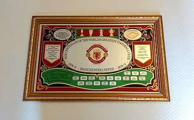 Manchester United Football Club Rare Vintage Centenary Mirror 1978-79 VGC • £95