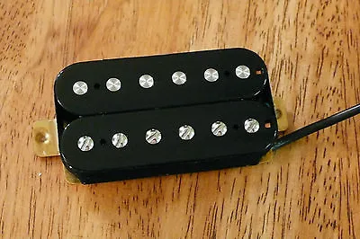 High Output Bridge Humbucker Pickup Black Alnico 2 Magnets 4 Four Conductor Wire • $23.99