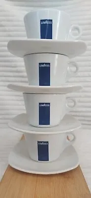 Lavazza 250ml Coffee Cappuccino Cups X4  With Churchill Saucers X4  VGC • £24.99