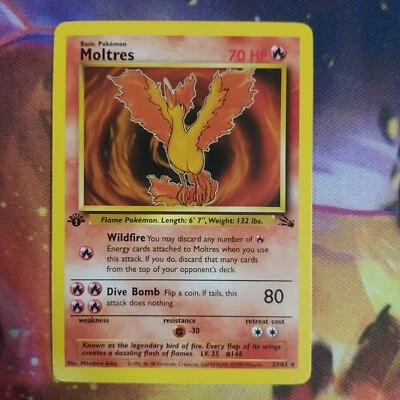 $1.99 • Buy Pokémon TCG Moltres Fossil 27 Regular 1st Edition Rare
