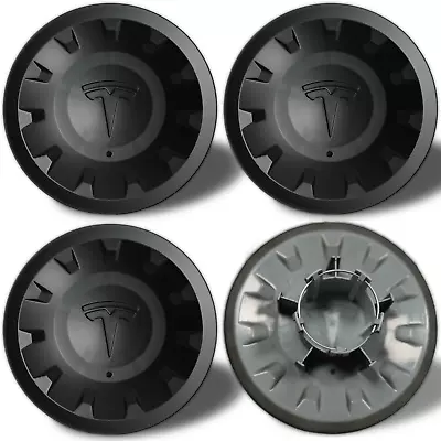 (4) Aftermarket  For Tesla Model 3 Y Uberturbine Wheel Center Hubcap 20-23 • $44.99