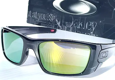 NEW Oakley FUEL CELL Polished Black Ink W Emerald Iridium Lens Sunglass 9096-85 • $98.88