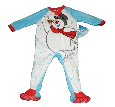 Frosty The Snowman 24 Months Baby Toddler Pajamas Footed Fleece One Piece PJ NEW • $12