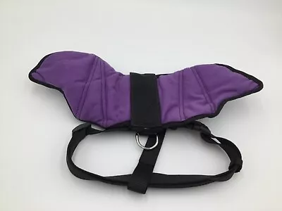 Martha Stewart Purple Bat REMOVABLE Wings Dog Harness Halloween Costume Sz L • $9.99