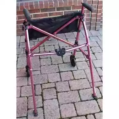 Able Life Space Saver Lightweight Folding Mobility Walker Anodized Rose Pink • $45.47