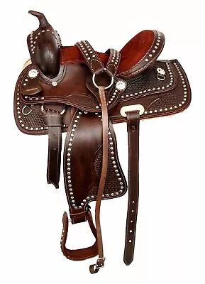 Premium Leather Western Horse Tack Saddle With Size- 10  To 18.5  Free Shipping. • $337.49