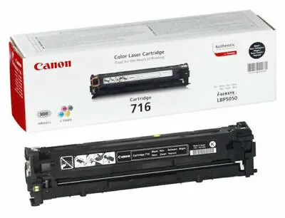 Canon 716 Laser Black MX6-0081 Cartridge I-Sensys LBP5050 MF8030C MF8050C • £51.22