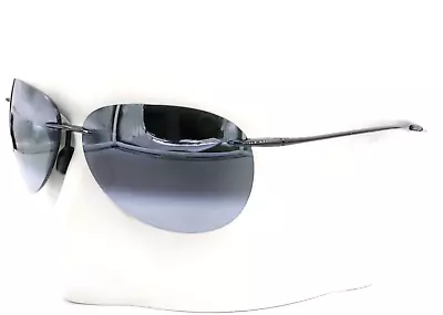 New Maui Jim SUGAR BEACH Black Rimless Sunglasses Gray Polarized 421-02 $189 • $151.20