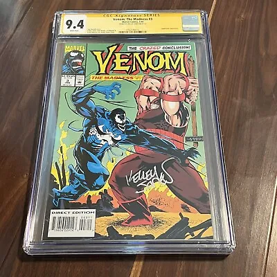 Venom The Madness #3 Marvel Comics CGC 9.4 Signed By Kelley Jones • $60