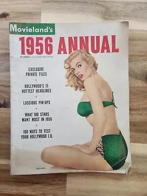 1956 Annual Movieland’s Anita Eckberg Bikini Cheesecake Hollywood Magazine • $24