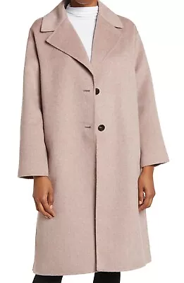 NWT $468 Rebecca Minkoff Tess Single Breasted Wool Blend Coat In Lavender Size L • $169.99