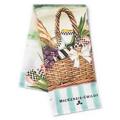 Mackenzie Childs Vino Alfresco Dish Towel Brand New . • $19.98