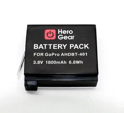 $5.50 • Buy 1800mAh Gopro Hero 4 Battery Replacement For GoPro HERO4 GoPro AHDBT-401 Action
