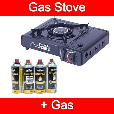 £46.95 • Buy Portable Camping Gas Cooker Single Burner Stove Butane BBQ Outdoor Cannisters UK