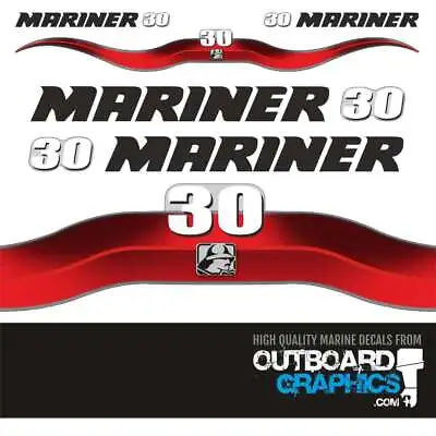 Mariner 30hp 2 Stroke Outboard Sticker/decal Kit • $41.95
