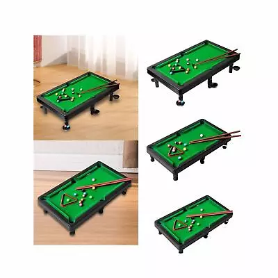Billiards Game Triangle Rack Bar Portable Kids Adults Mini Tabletop Pool Set • $15.44