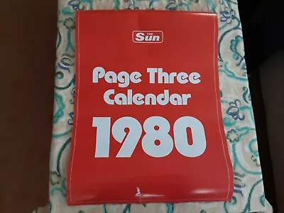 Sun Page 3 Calendar 1980 • £70